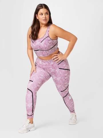 ADIDAS BY STELLA MCCARTNEY Skinny Workout Pants 'Truepurpose Printed' in Pink