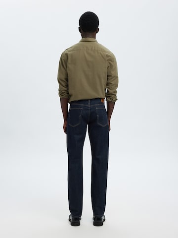Coupe slim Jean 'SLH17 BEN KORI' SELECTED en bleu