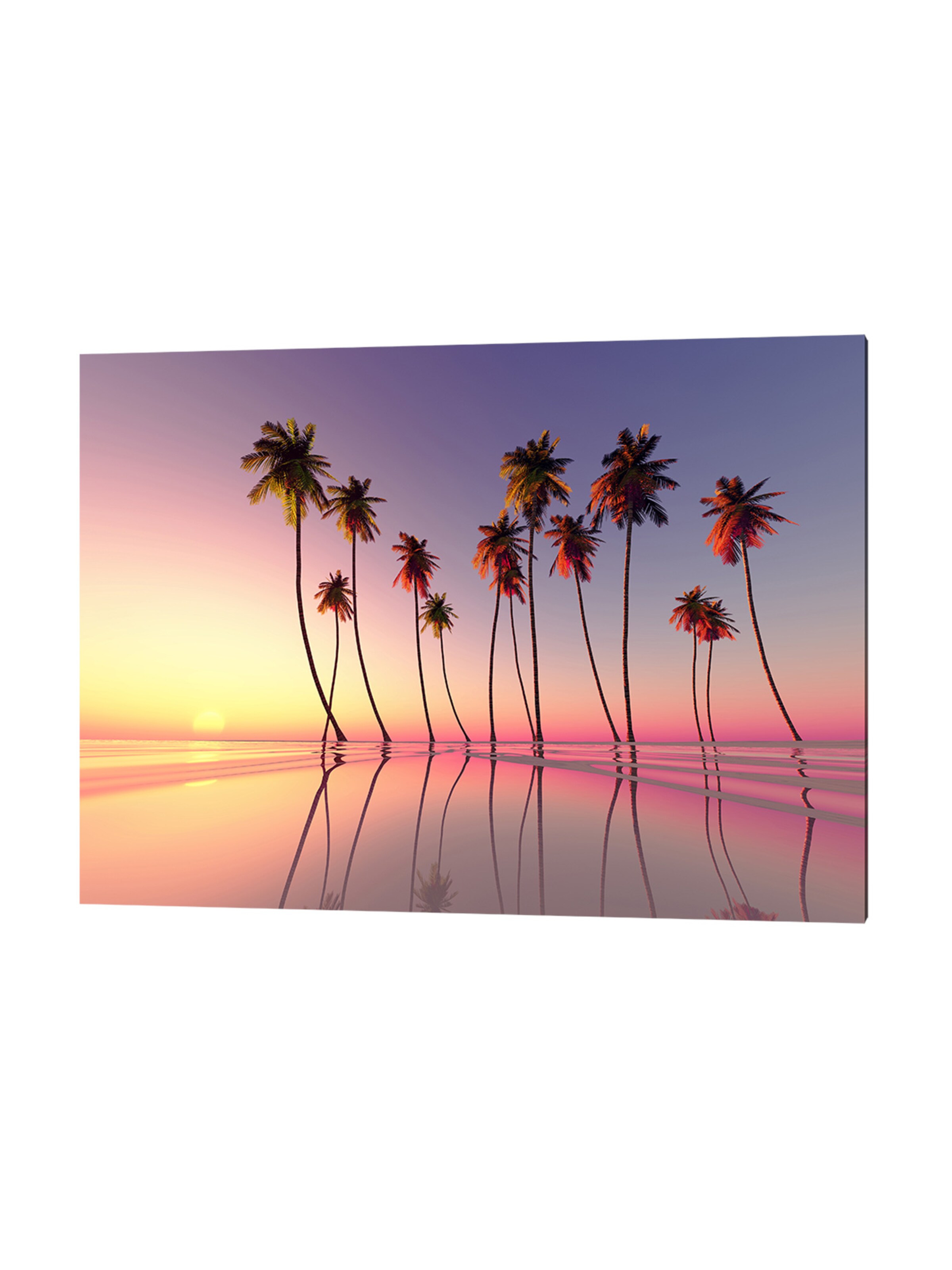 Liv Corday Image 'Coconut Palms' in Grey: front