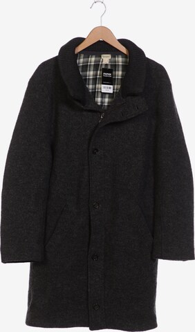 hessnatur Jacket & Coat in L-XL in Grey: front