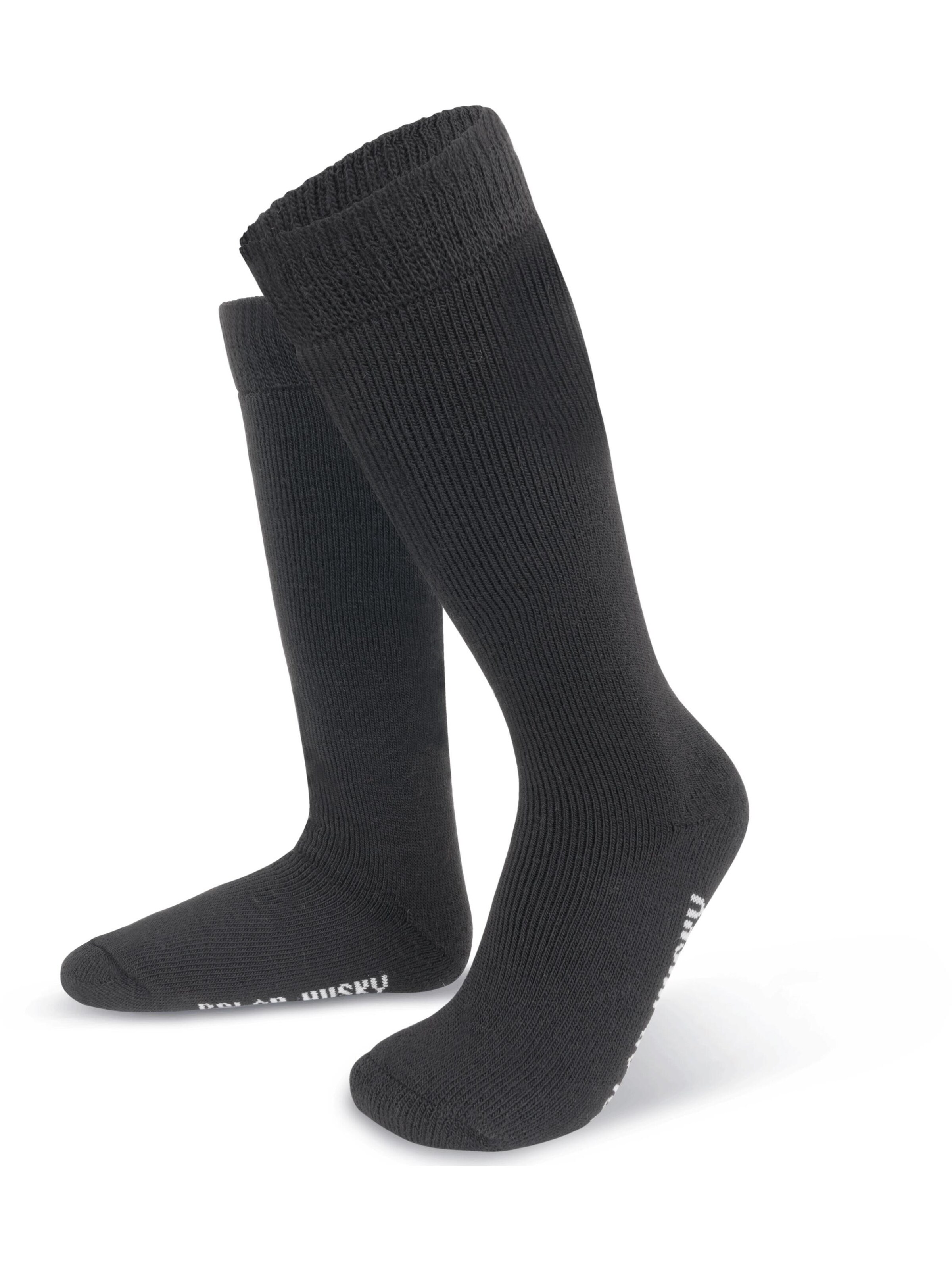Polar Husky Knee socks in Black: front