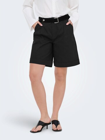 ONLY Loosefit Παντελόνι πλισέ 'ONLROSALIE' σε μαύρο: μπροστά