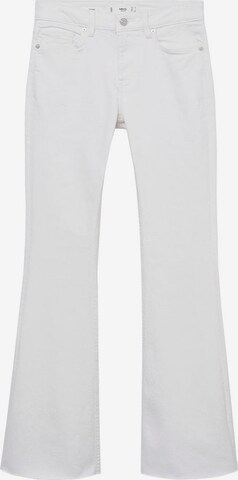 MANGO Flared Jeans in Wit: voorkant