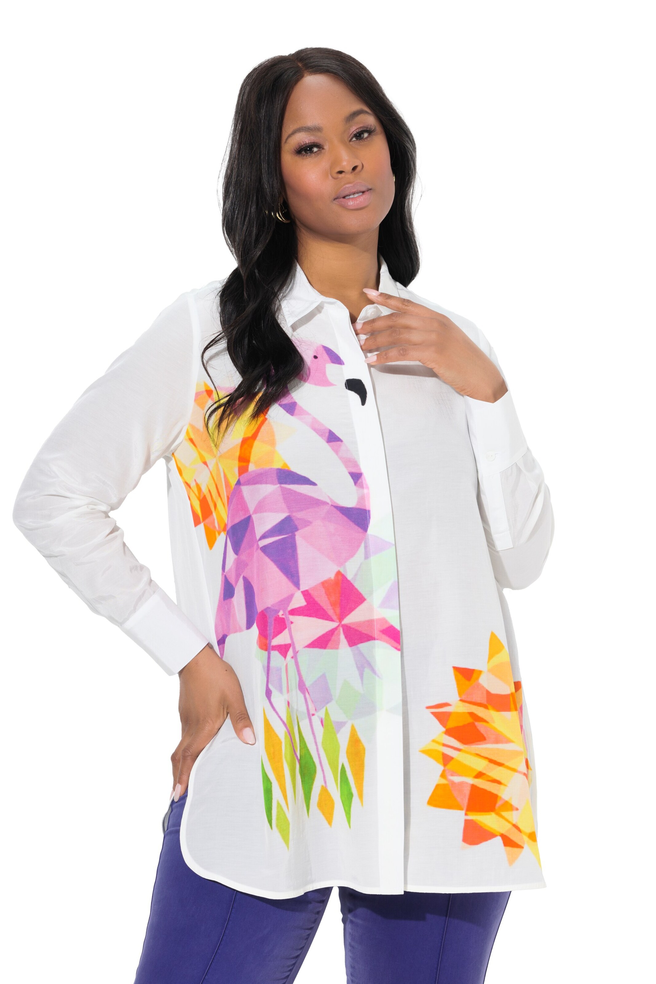 Ulla Popken Blouse in White: front