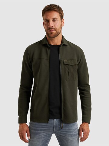 Maglietta 'Shirt jacket with waffle texture' di PME Legend in verde: frontale