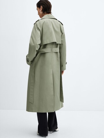 MANGO Between-Seasons Coat 'ANGELA' in Green