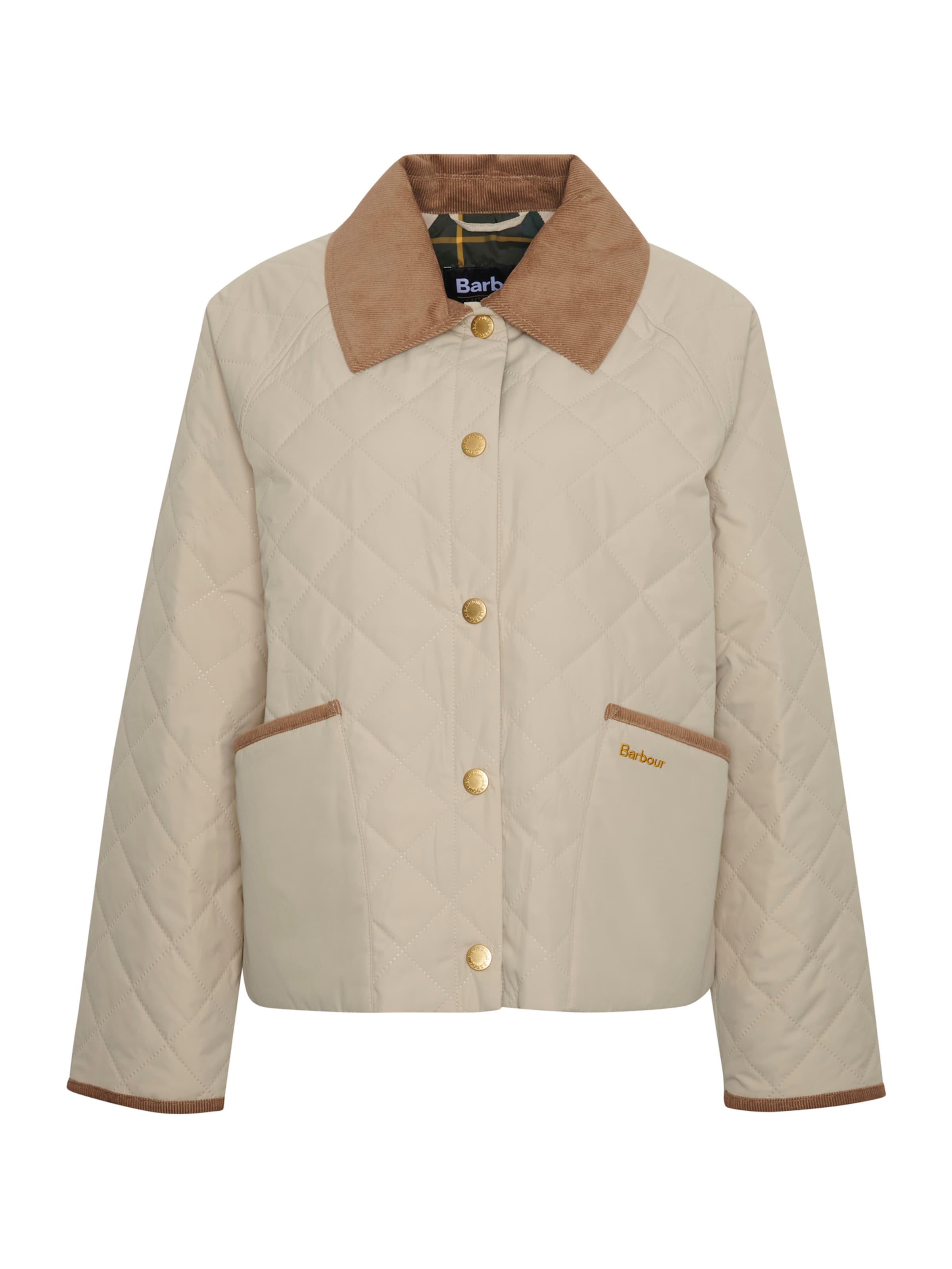 Barbour Tussenjas 'Anise' in de kleur Camel / Taupe, Productweergave