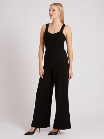 GUESS Wide Leg Hose in Schwarz