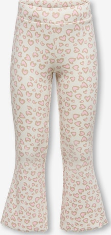Only Mini Levenevä Leggingsit 'KMGTRINNY' värissä valkoinen: etupuoli