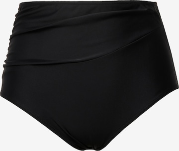 Pantaloncini per bikini di Ulla Popken in nero: frontale