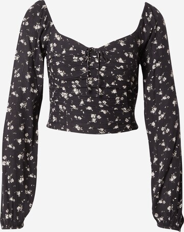 HOLLISTER Blouse in Zwart: voorkant