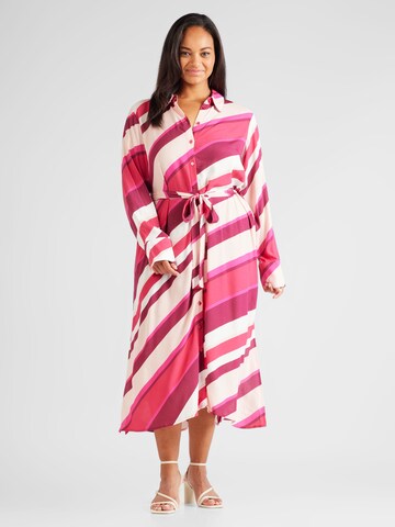 EVOKED Košilové šaty 'DEMA' – pink: přední strana