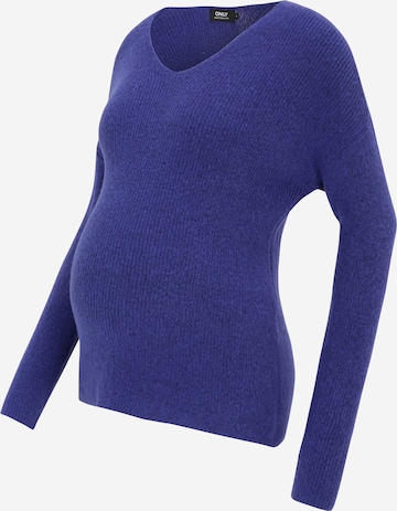 Only Maternity Sweater 'CAMILLA' in Blue: front