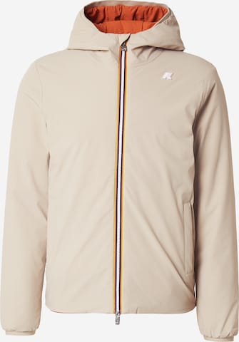 Veste fonctionnelle 'Jack St' K-Way en beige : devant
