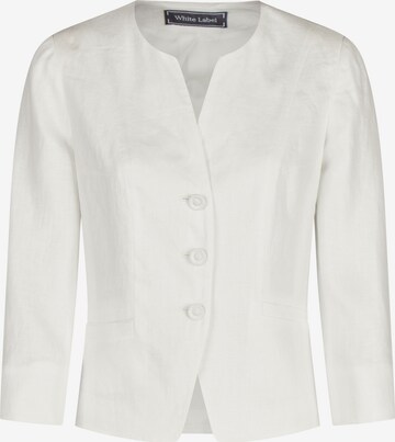 White Label Blazer in White: front