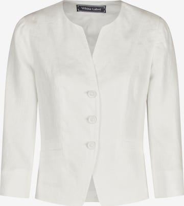 White Label Blazer in White: front