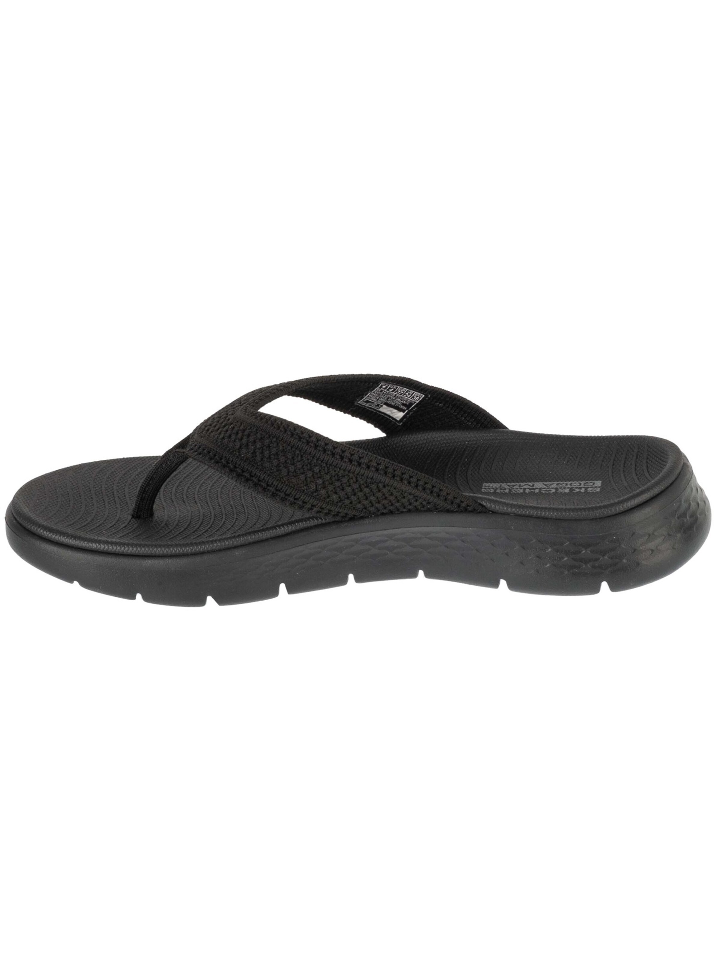 SKECHERS T-bar sandals 'Skechers Go Walk Flex Sandal - Holly' in Black