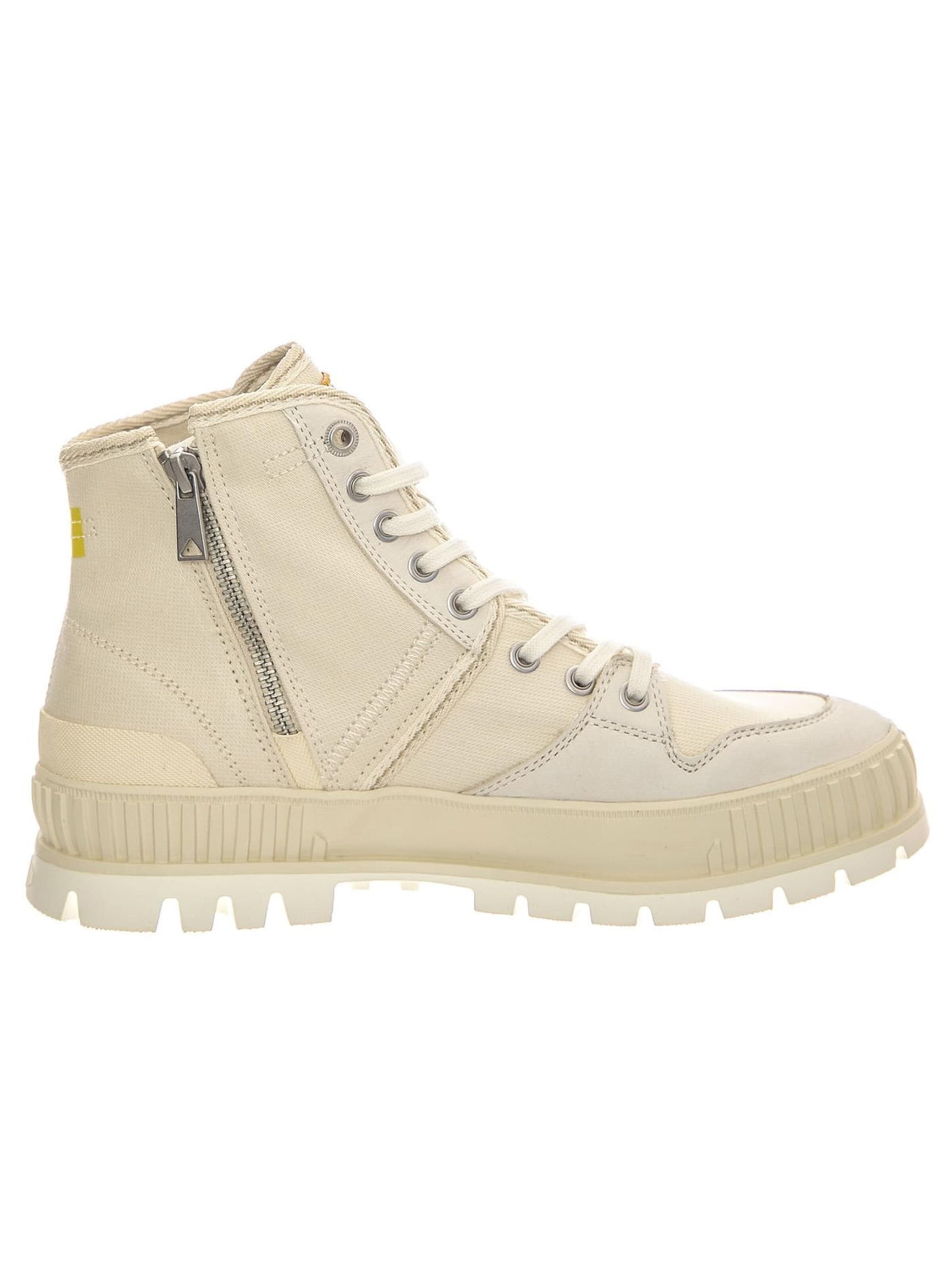 Palladium Snørestøvler 'Pallashock WW Cream White Shoes' i beige