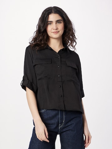 VERO MODA Pluus 'Fabiana', värv must: eest vaates