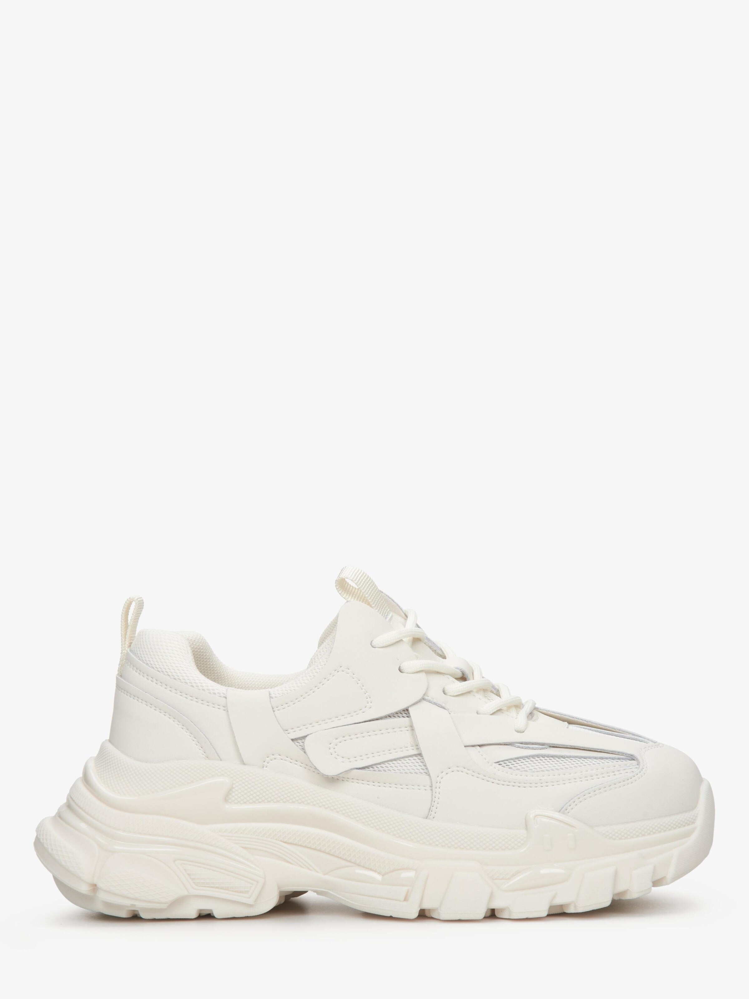 Sneaker bassa '123-3' di ES8 in beige: frontale
