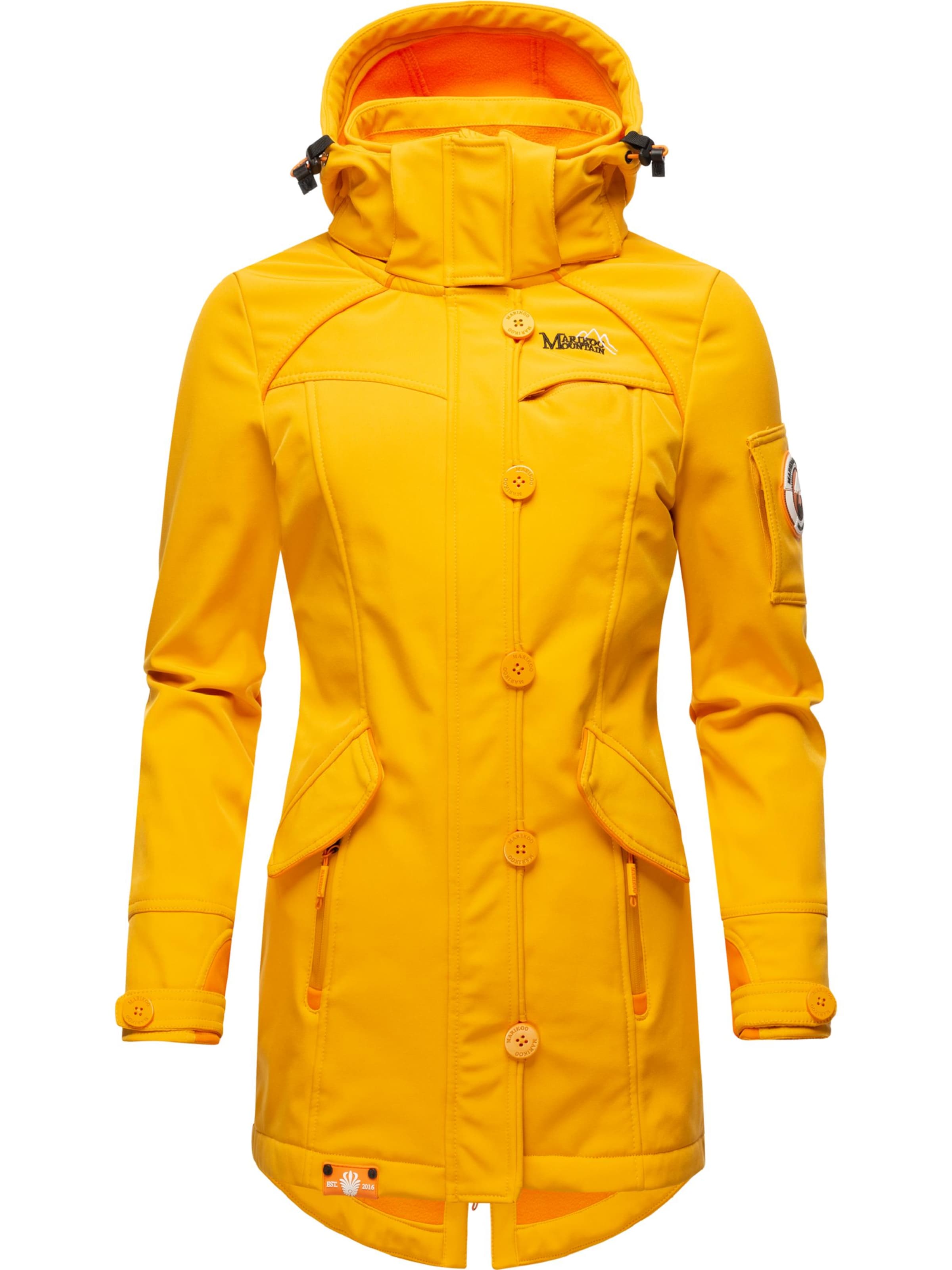 Giacca funzionale 'Soulinaa' di MARIKOO in giallo: frontale