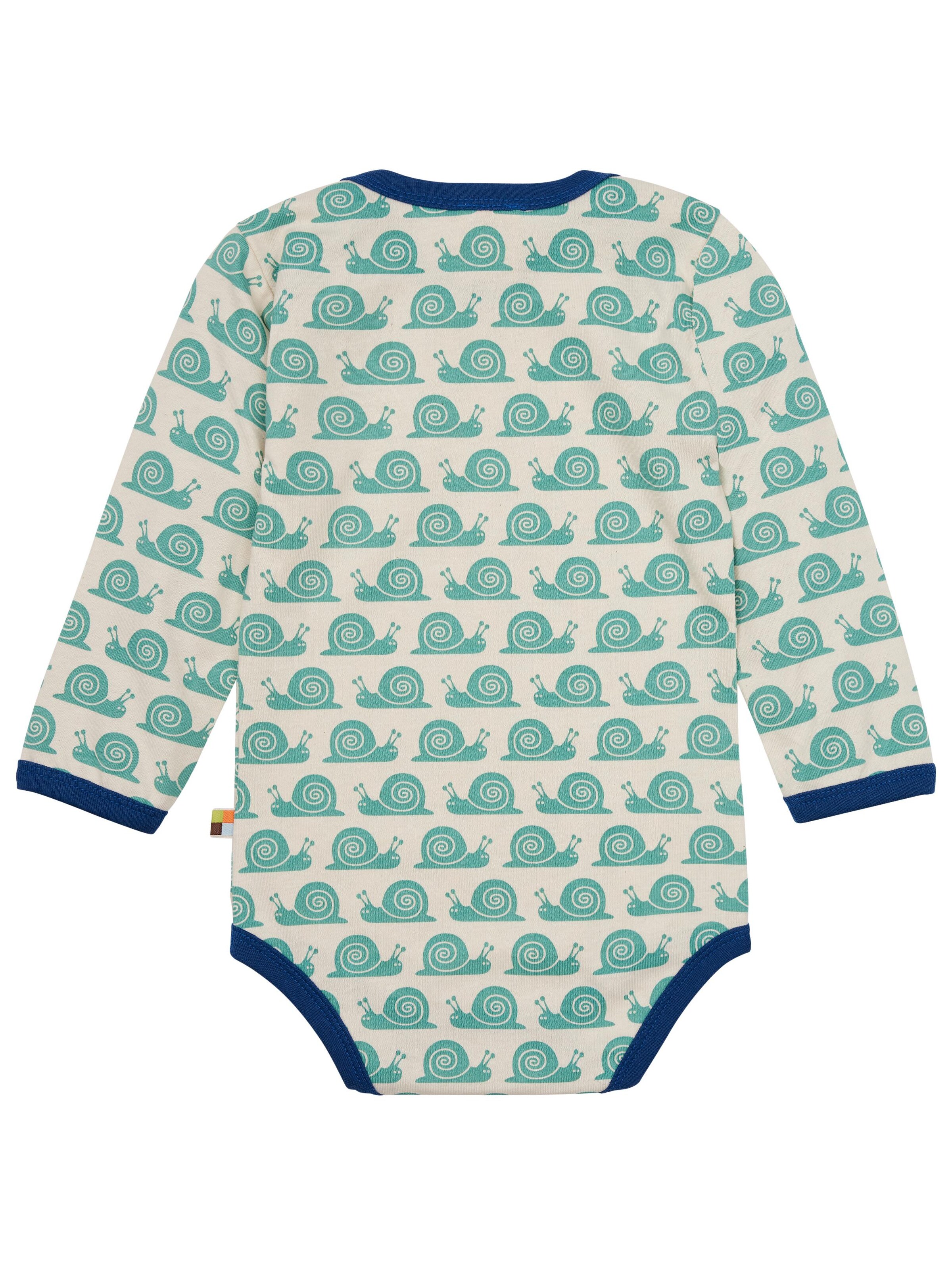 loud + proud Romper/Bodysuit 'Schnecken' in Green