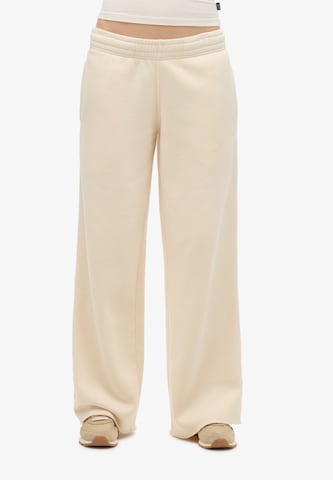 Wide Leg Pantalon Superdry en beige : devant