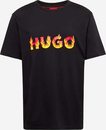 HUGO Red T-shirt 'Danda' i svart: framsida