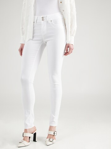 Skinny Pantalon chino 'Zalin' Fransa en blanc : devant