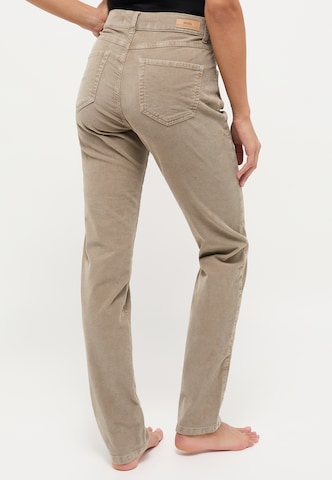 Angels Slimfit Straight-Leg Jeans 'Cici' in Coloured Cord in Beige