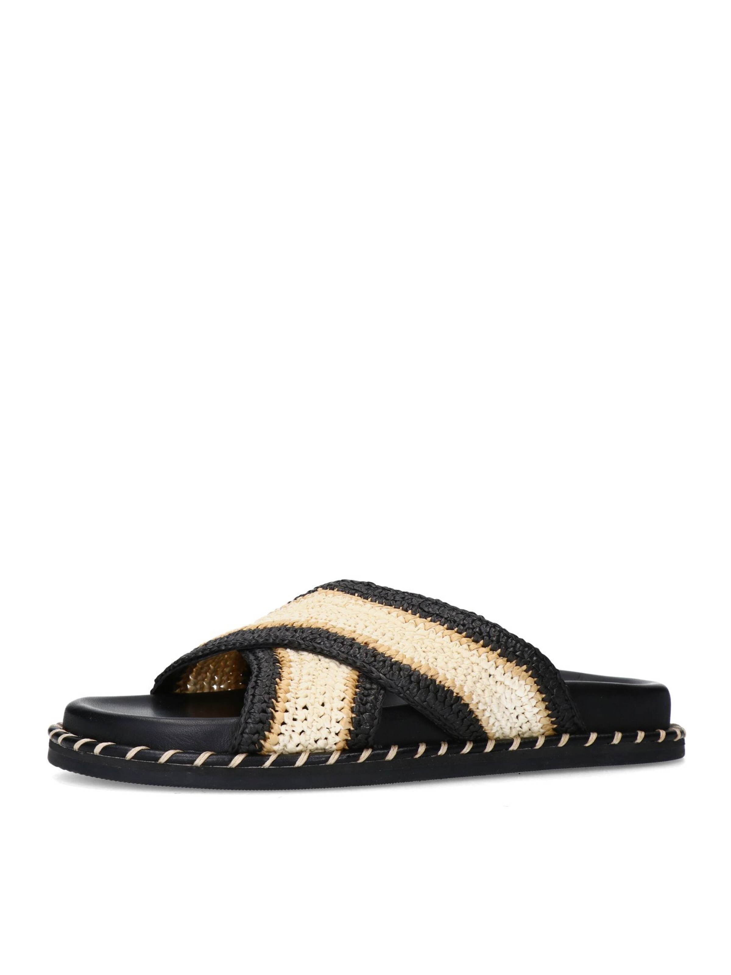 Mule SACHA en noir : devant