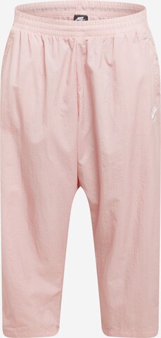 Loosefit Pantalon de sport Nike Sportswear en rose : devant