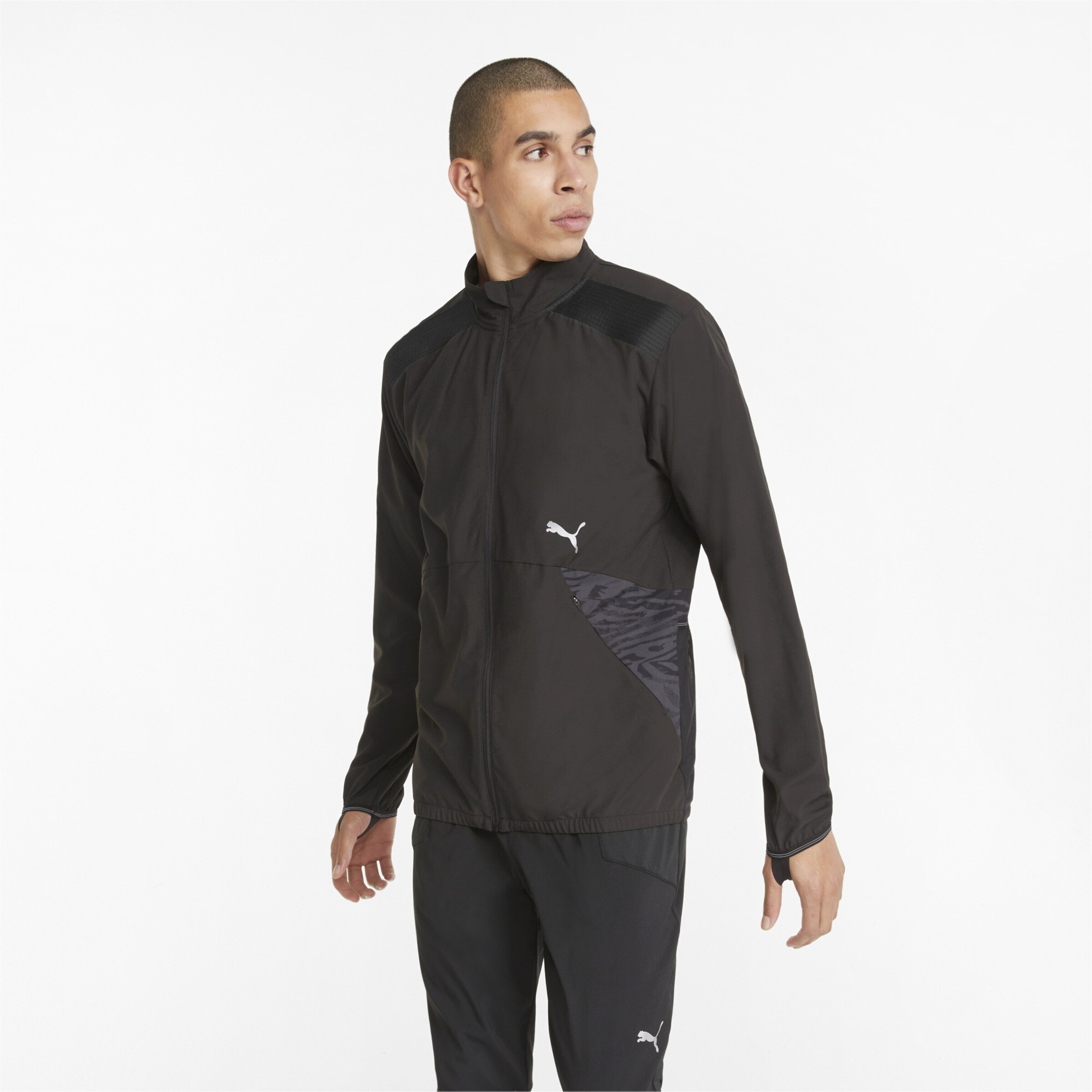 Männer Sportbekleidung PUMA Funktionsjacke 'Ultraweave' in Schwarz - CR95829