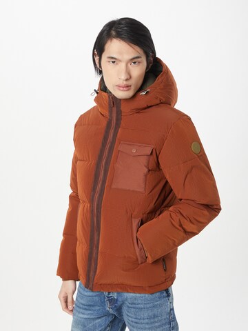 SCOTCH & SODA Winter Jacket in Brown: front