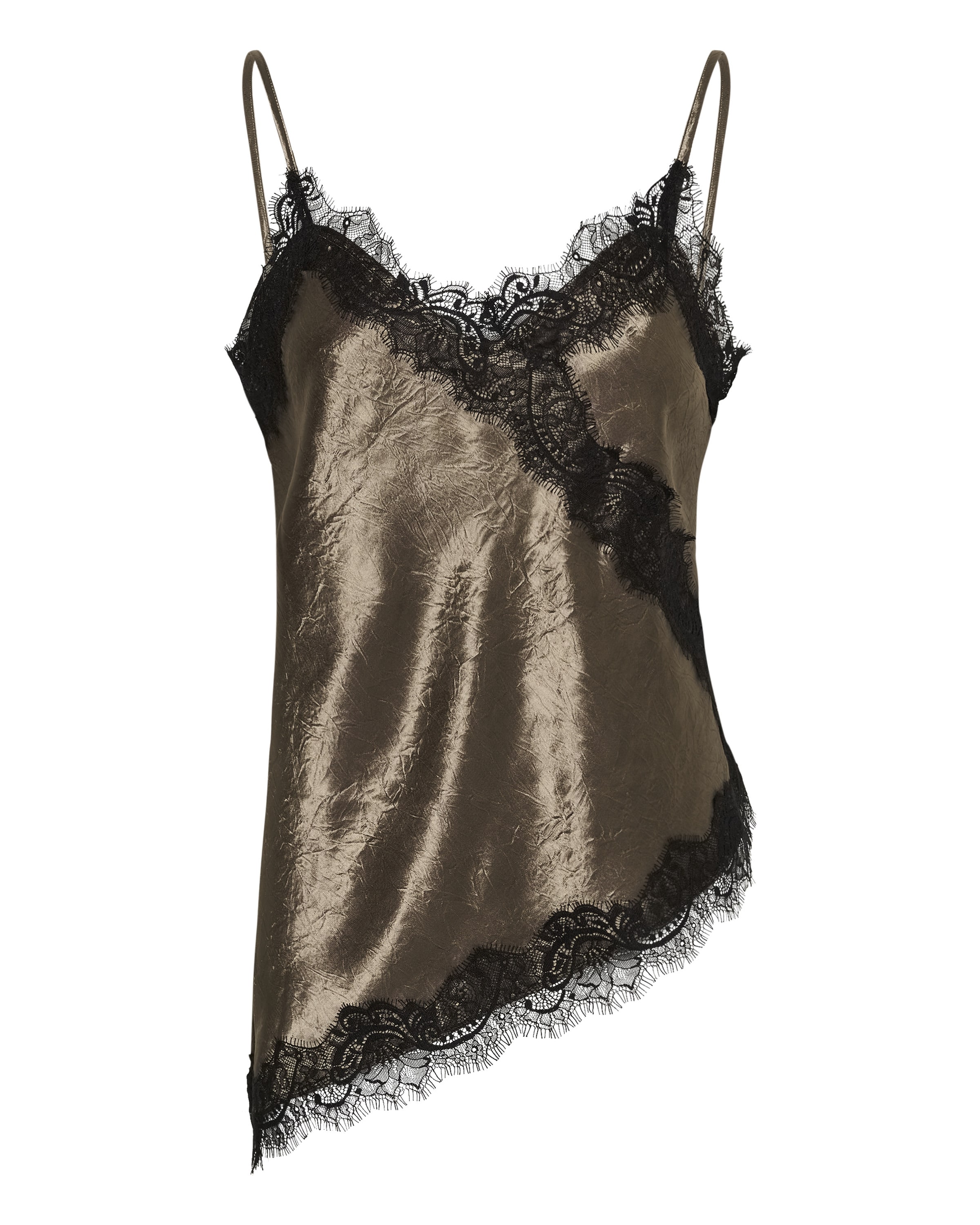 SOAKED IN LUXURY Top 'SLIrianne' in Bruin: voorkant