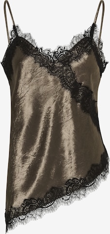 Haut 'SLIrianne' SOAKED IN LUXURY en marron : devant