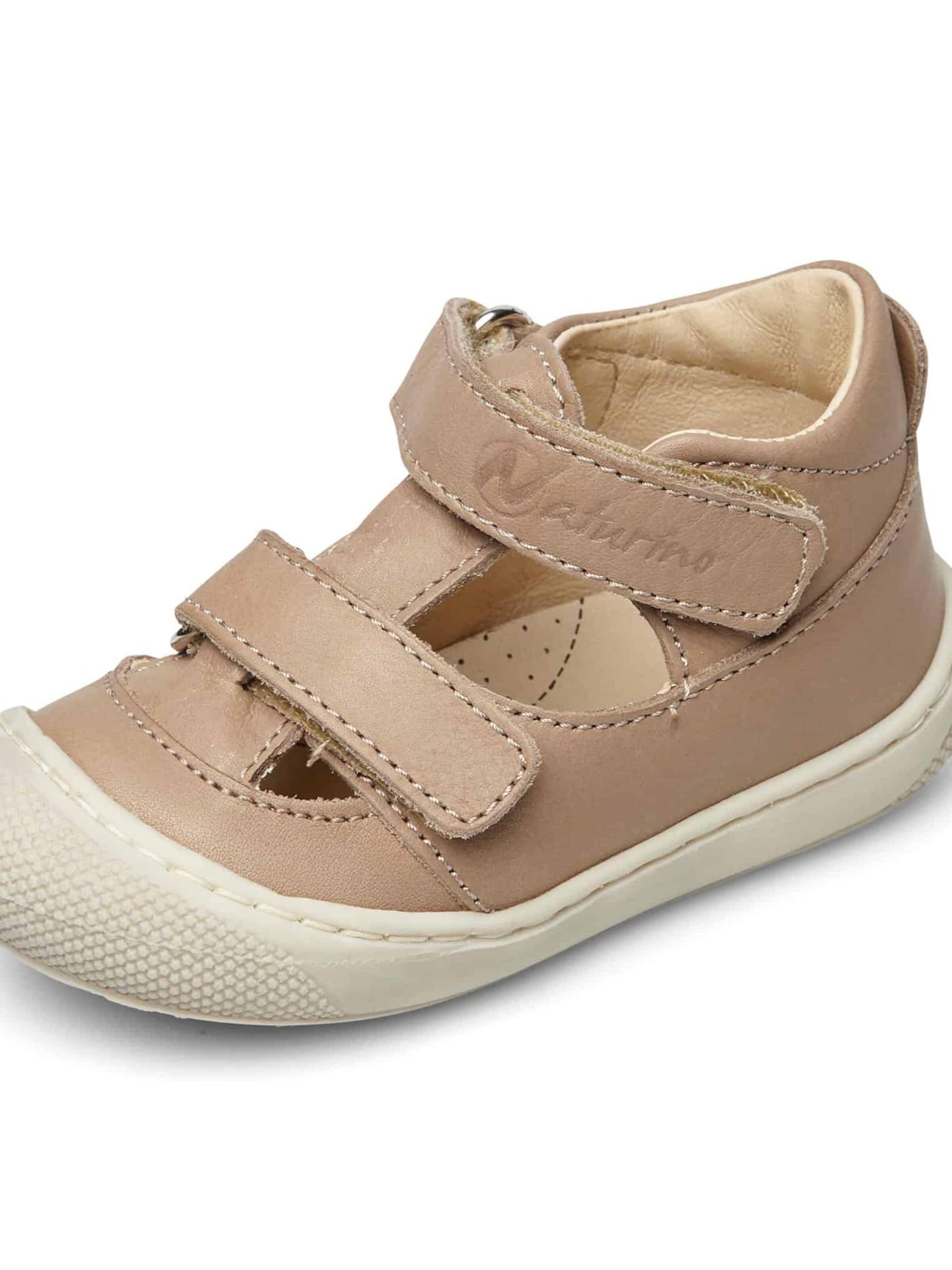 NATURINO Open schoenen 'PUFFY' in Beige: voorkant