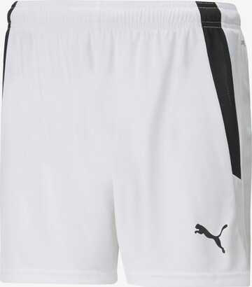 PUMA Workout Pants in White: front