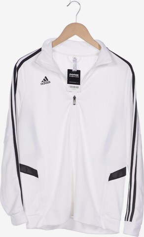 ADIDAS PERFORMANCE Sweatshirt & Zip-Up Hoodie in XL in White: front