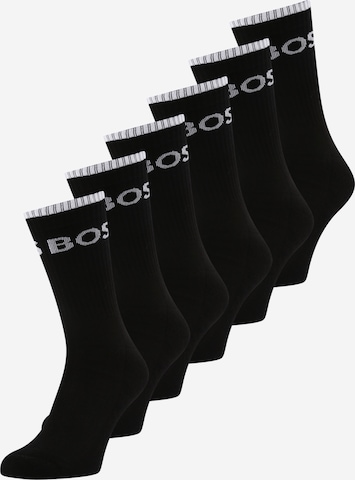BOSS Black Socks in Black: front