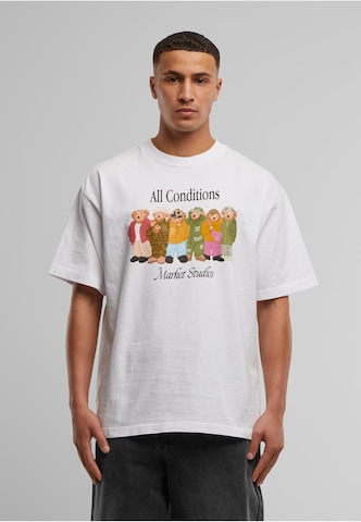 MARKET T-Shirt 'Gorpcore Bears' in Weiß