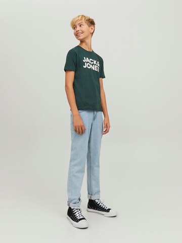 žalia Jack & Jones Junior Marškinėliai 'ECORP'