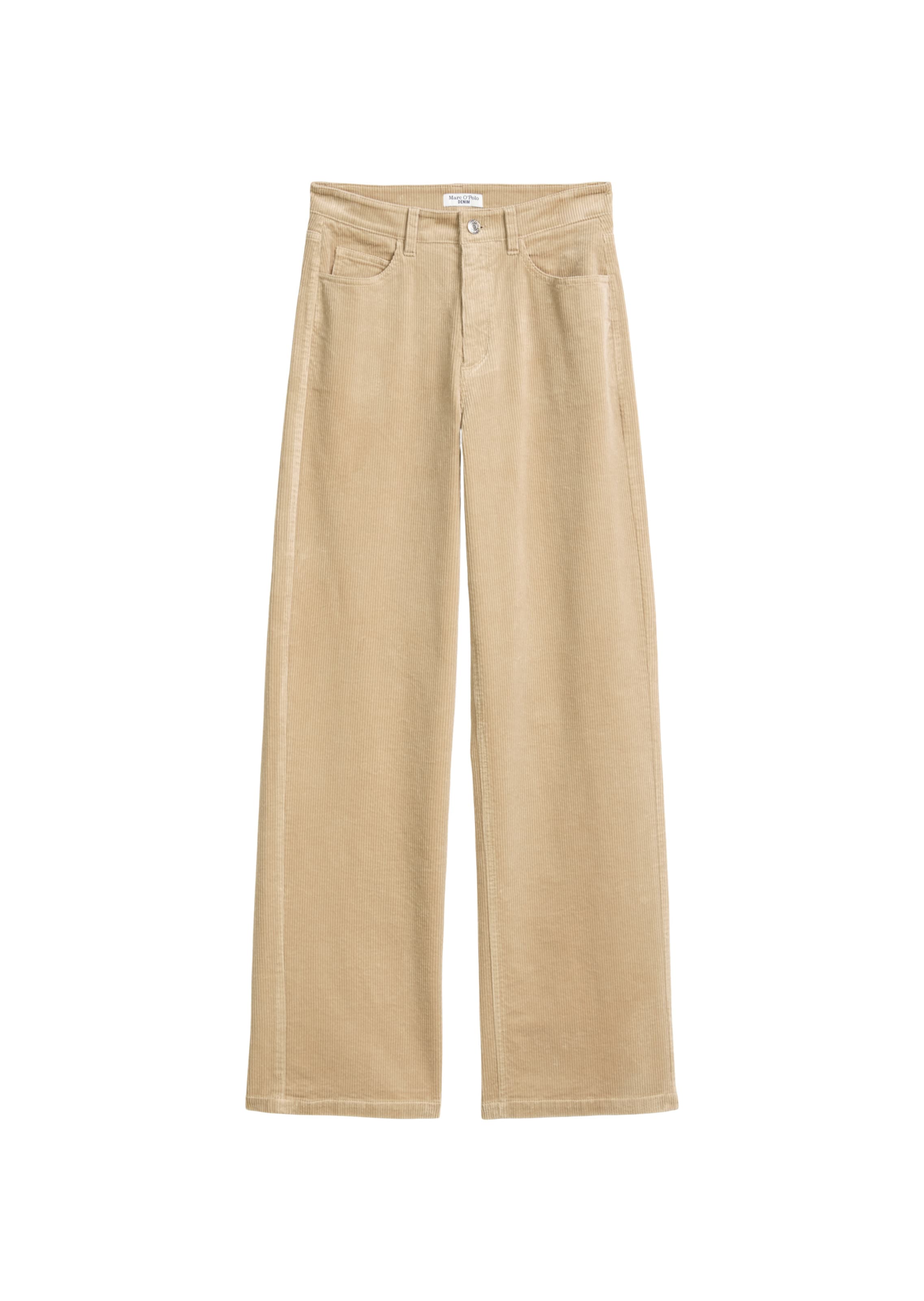 Marc O'Polo DENIM Wide Leg Hose 'Tomma' in Beige: Vorderseite