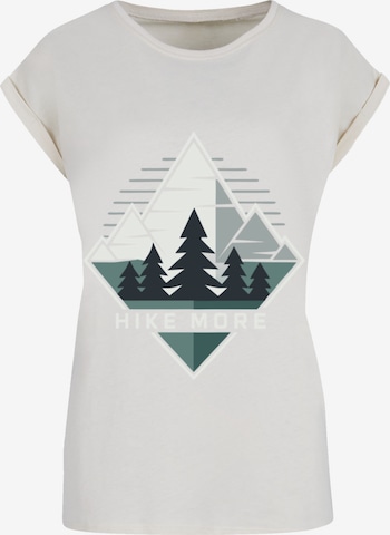 F4NT4STIC Shirt 'Hike More Mountains' in Beige: front