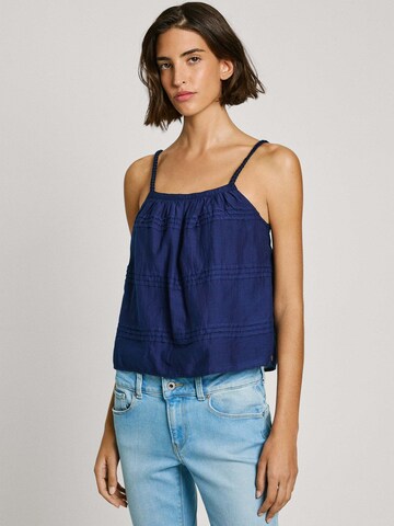 Top 'Doll' di Pepe Jeans in blu: frontale