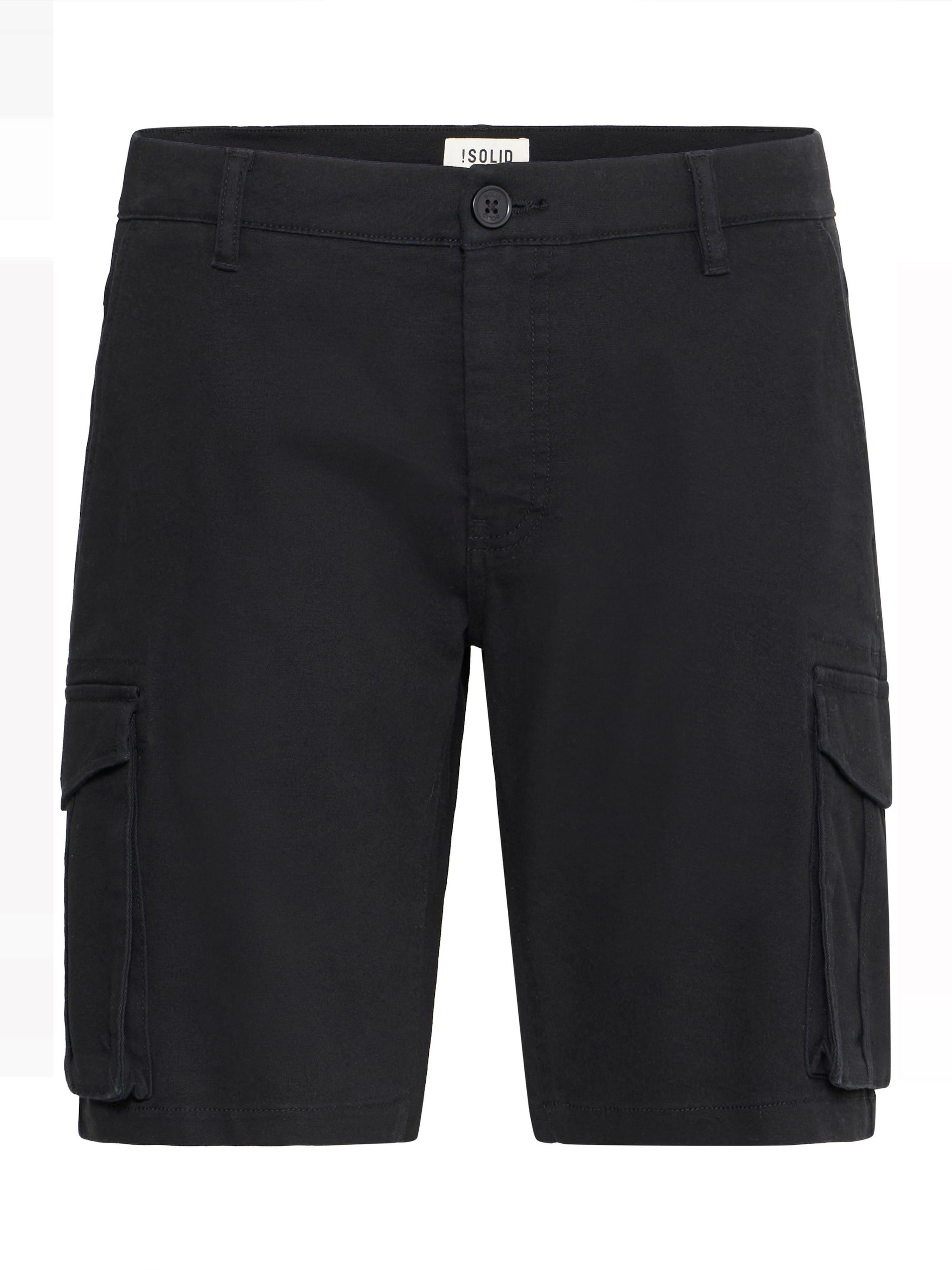 Pantaloni cargo 'SDKarim' di !Solid in nero: frontale