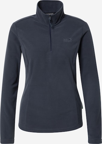 JACK WOLFSKIN Athletic Sweater 'GECKO' in Grey: front
