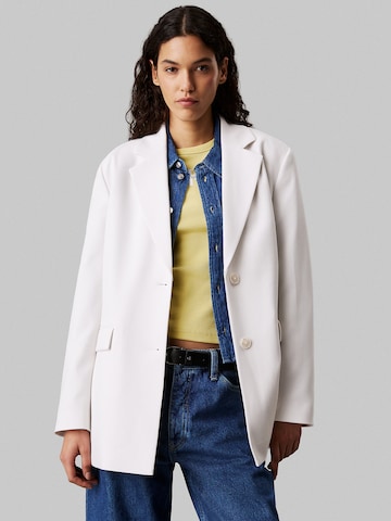Blazer Calvin Klein Jeans en blanc : devant