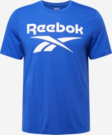 Reebok Regular fit Functioneel shirt in Blauw: voorkant