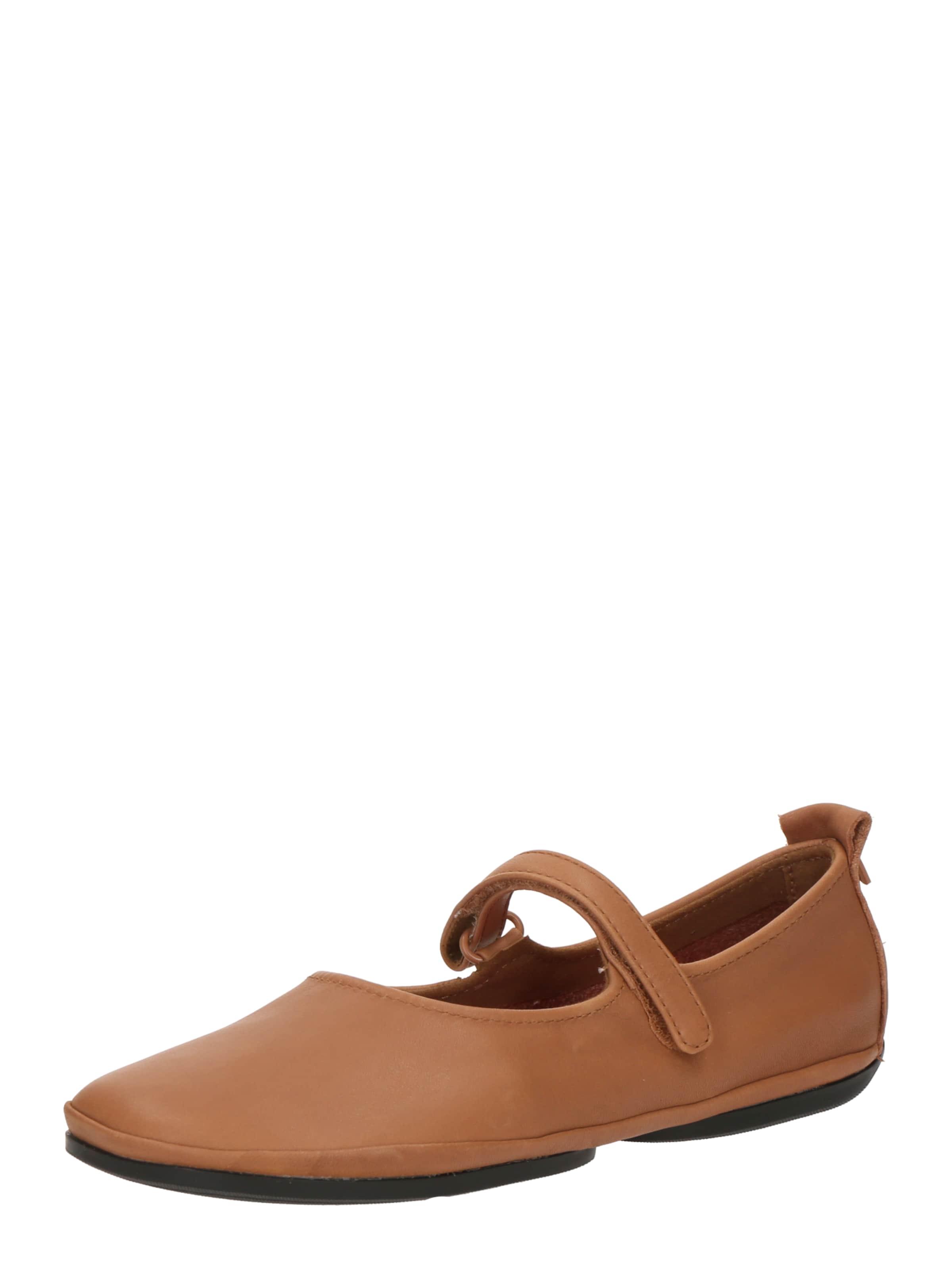 CAMPER Strap ballerina 'Right Nina' in Beige: front